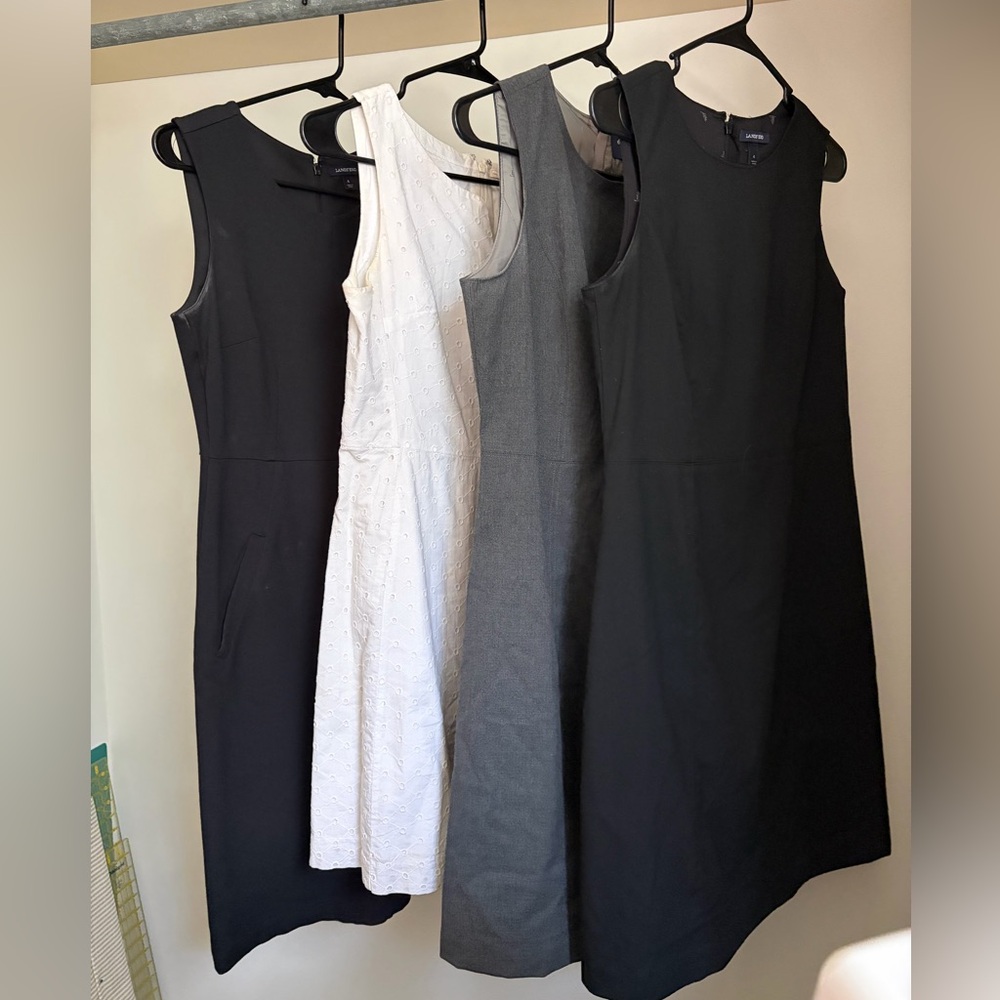 Lands End Sheath/Shell Dresses Set of 4